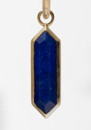 Single 9k Gold Lapis Hexa Plaque - December Thieves