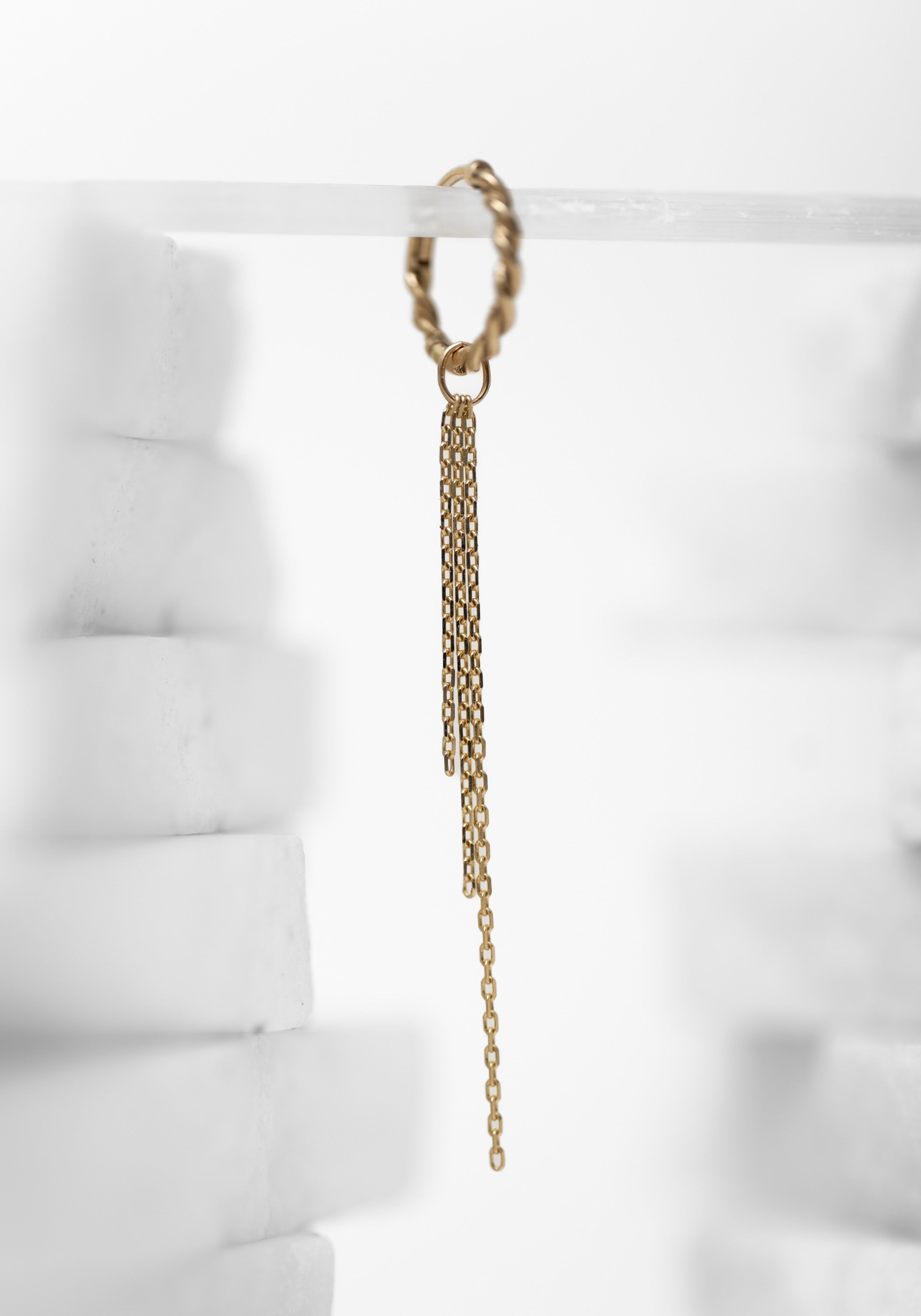 Single 9k Gold Midi Multi Chain Plaque - December Thieves