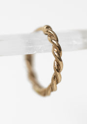 Single 9k Gold Twist Clicker Hoop - December Thieves