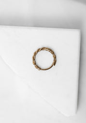 Single 9k Gold Twist Clicker Hoop - December Thieves