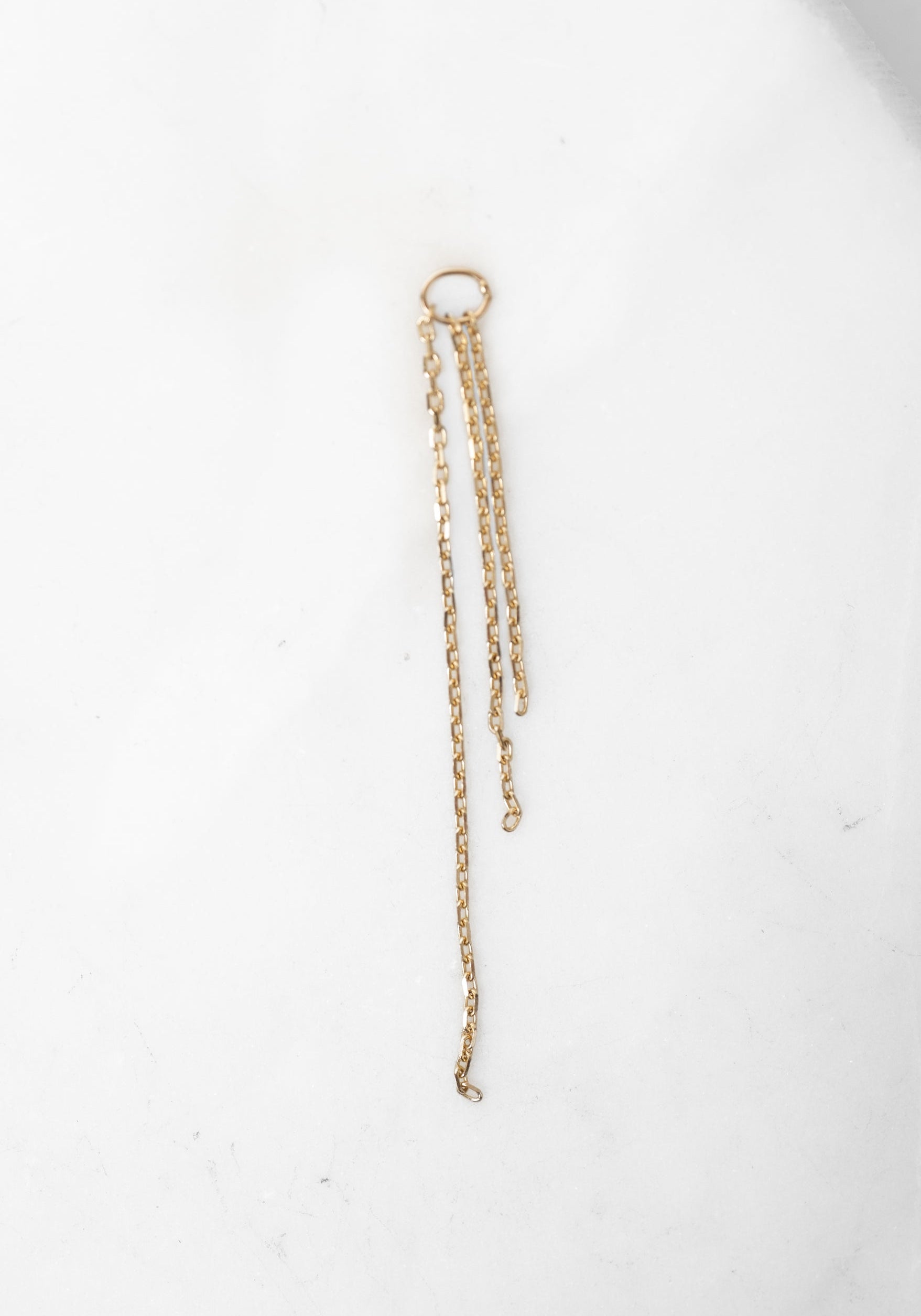 Single 9k Gold Midi Multi Chain Plaque - December Thieves