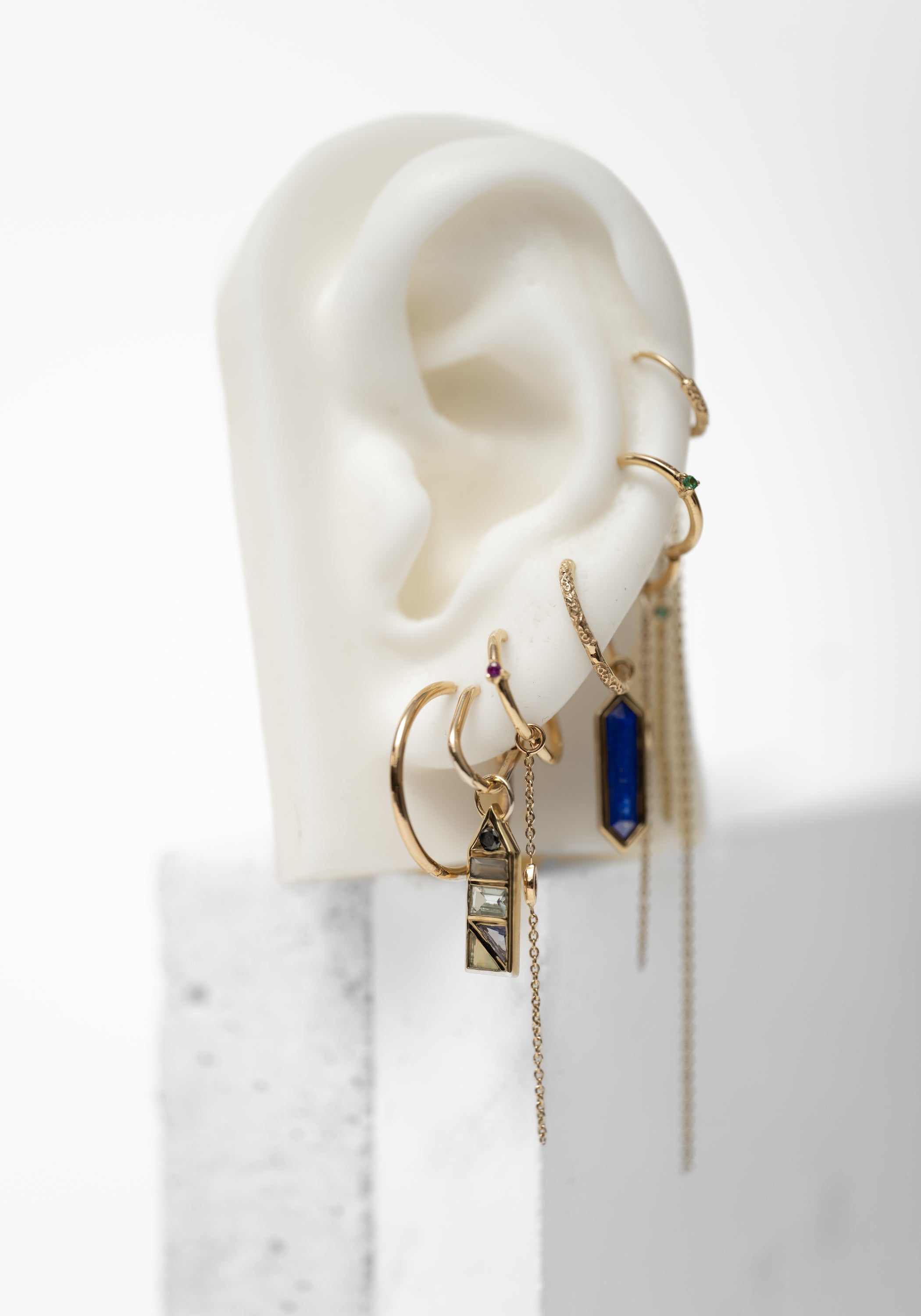 Single 9k Gold Midi Multi Chain Plaque - December Thieves