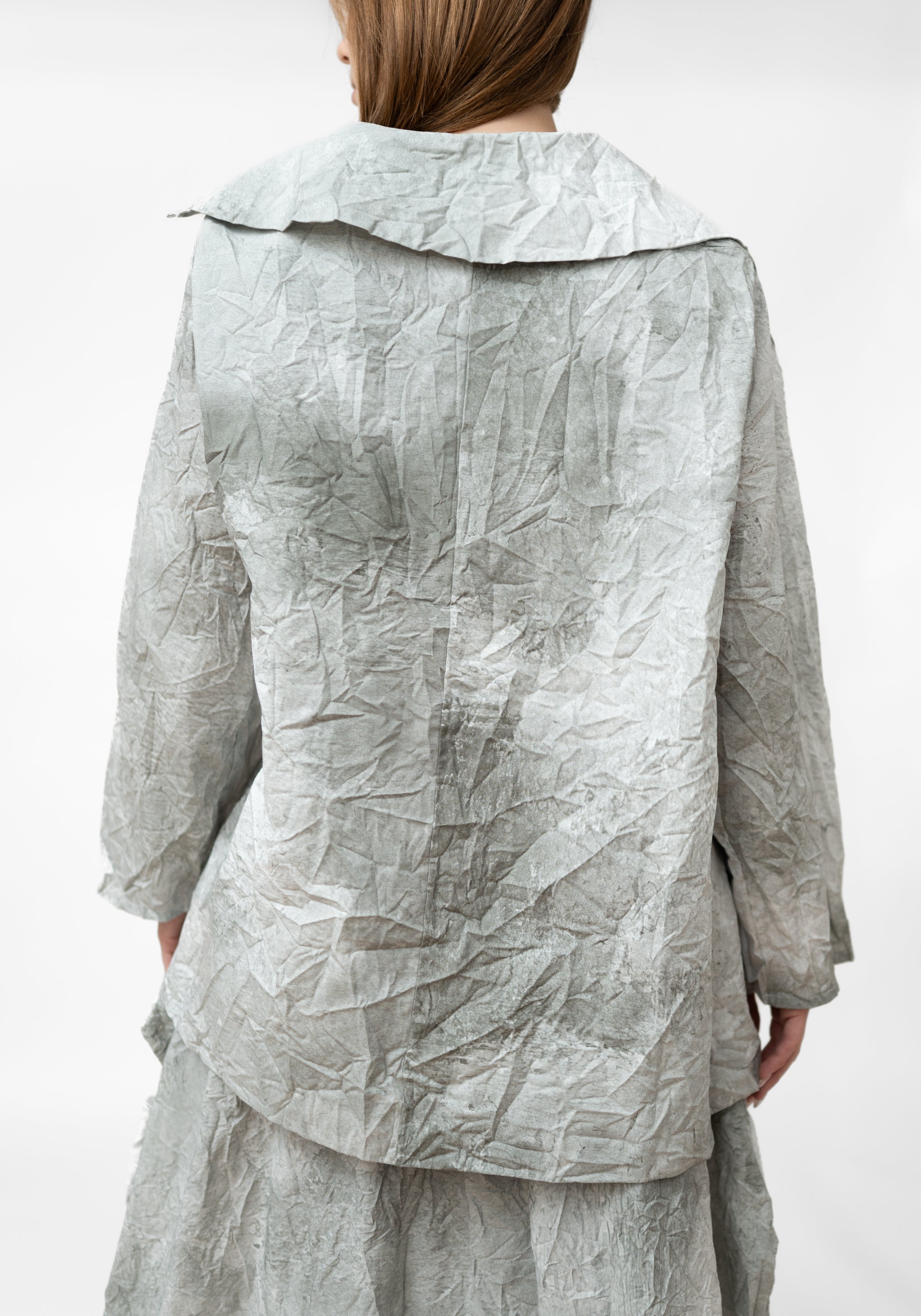 Oversized Printed Tie Front Jacket - December Thieves