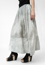 Printed Paneled Bubble Maxi Skirt - December Thieves
