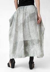 Printed Paneled Bubble Maxi Skirt - December Thieves