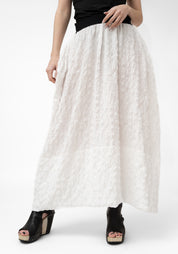Smocked Bubble Maxi Skirt