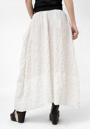 Smocked Bubble Maxi Skirt