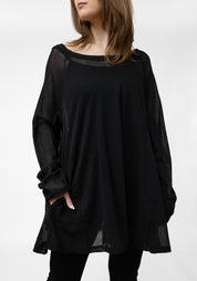 Oversized Long Mesh Top - December Thieves