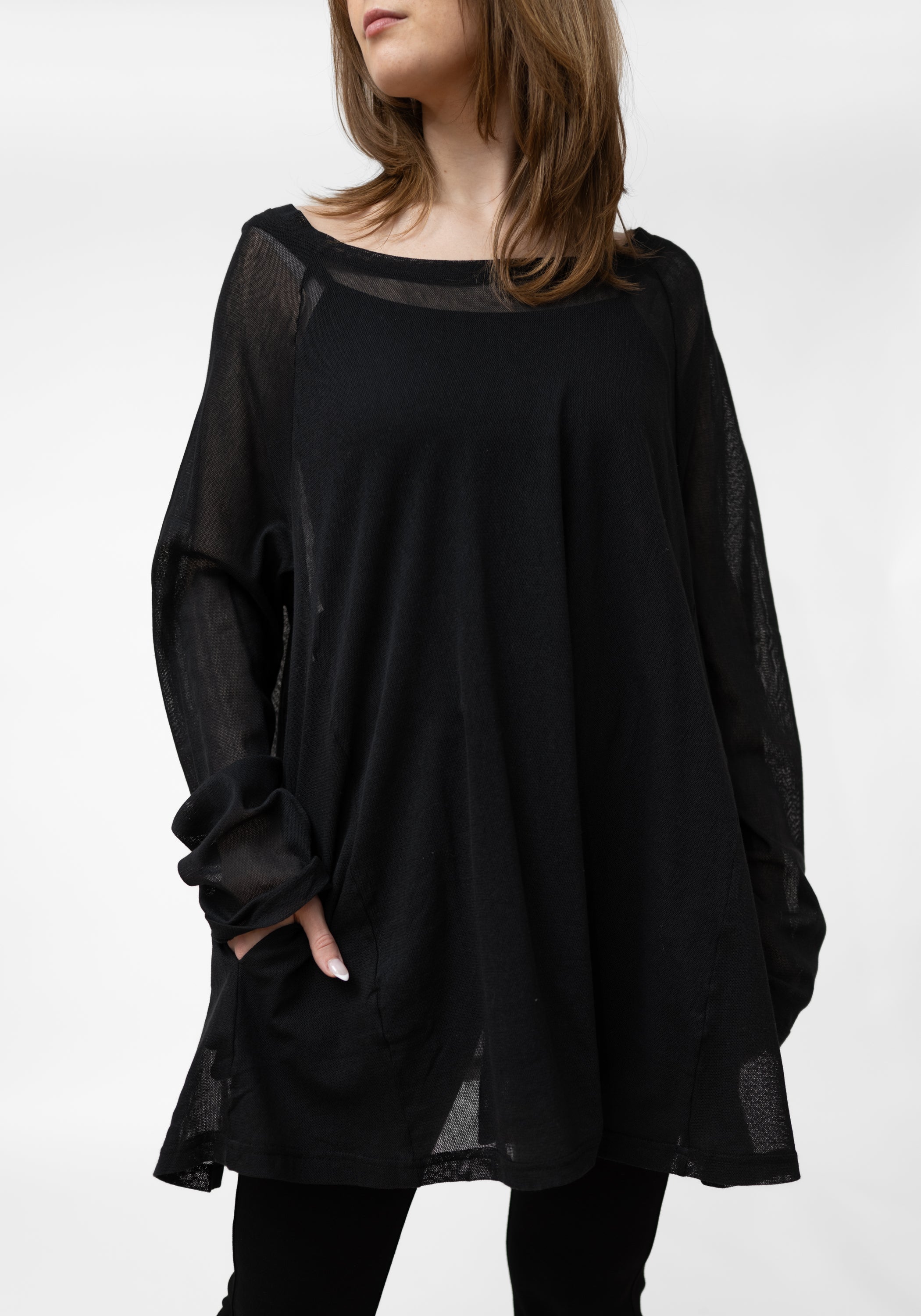 Oversized Long Mesh Top - December Thieves