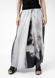Sky Printed Silk Maxi Skirt - December Thieves