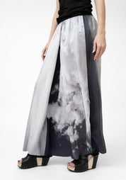 Sky Printed Silk Maxi Skirt - December Thieves