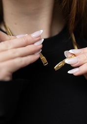 18k Gold Plated Flat Herringbone Collar