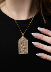 Bronze Griffin Medieval Pendant Necklace