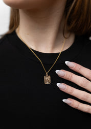 Bronze Scarab Pendant Necklace - December Thieves