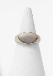 Sterling Oval Signet Ring