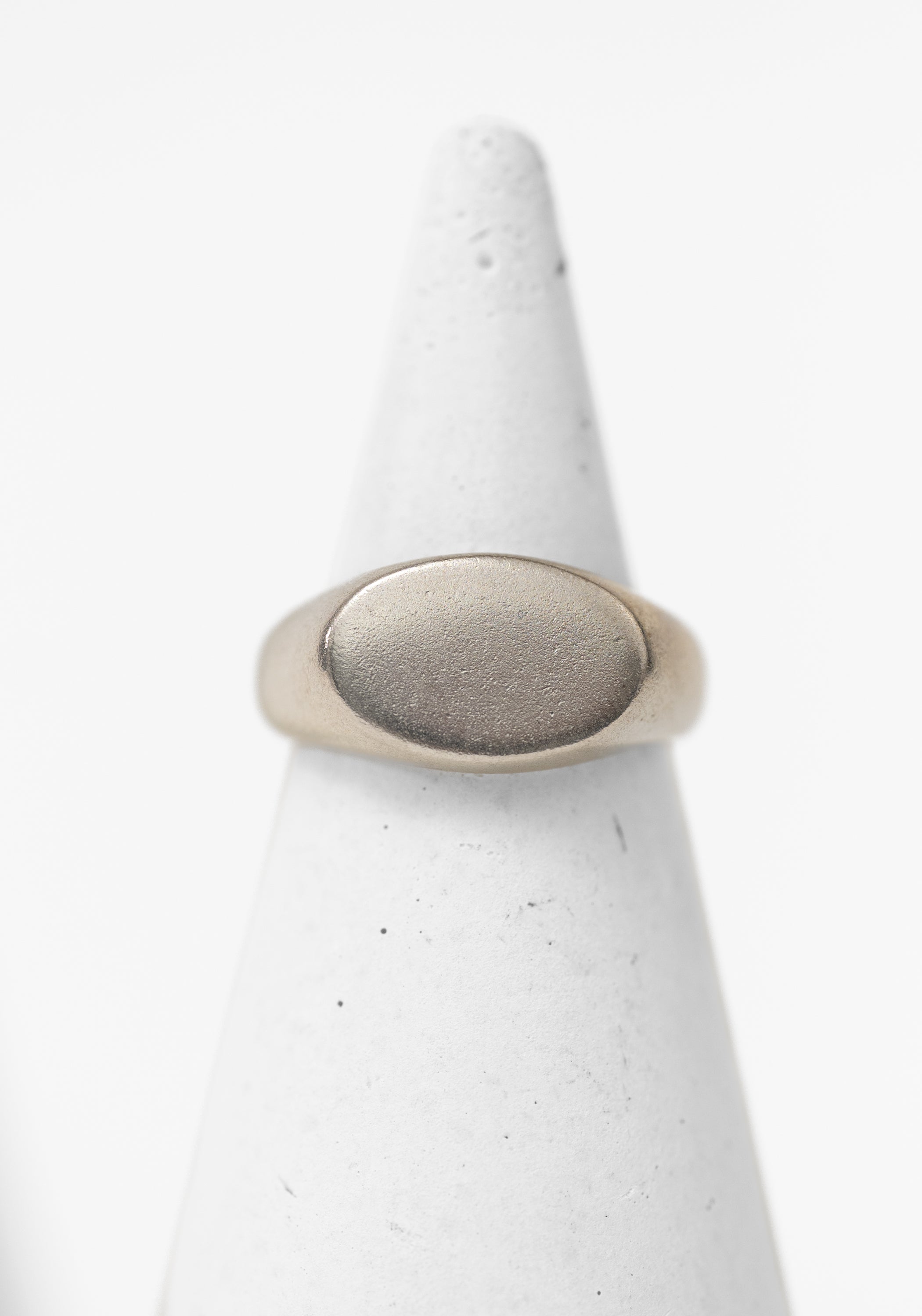Sterling Oval Signet Ring