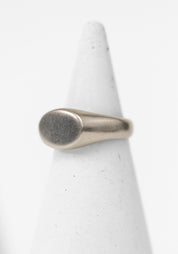 Sterling Oval Signet Ring