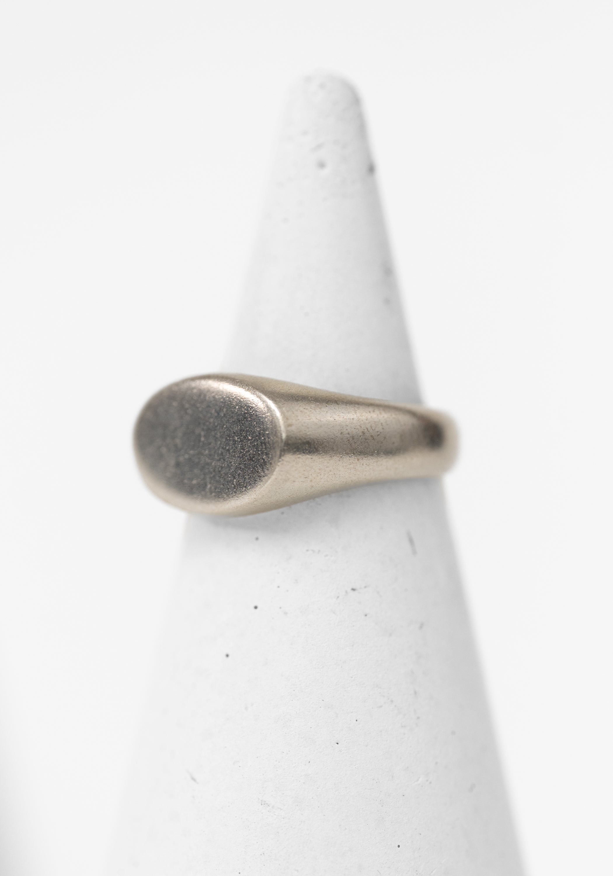 Sterling Oval Signet Ring
