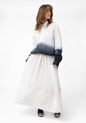 Smocked Bubble Maxi Skirt