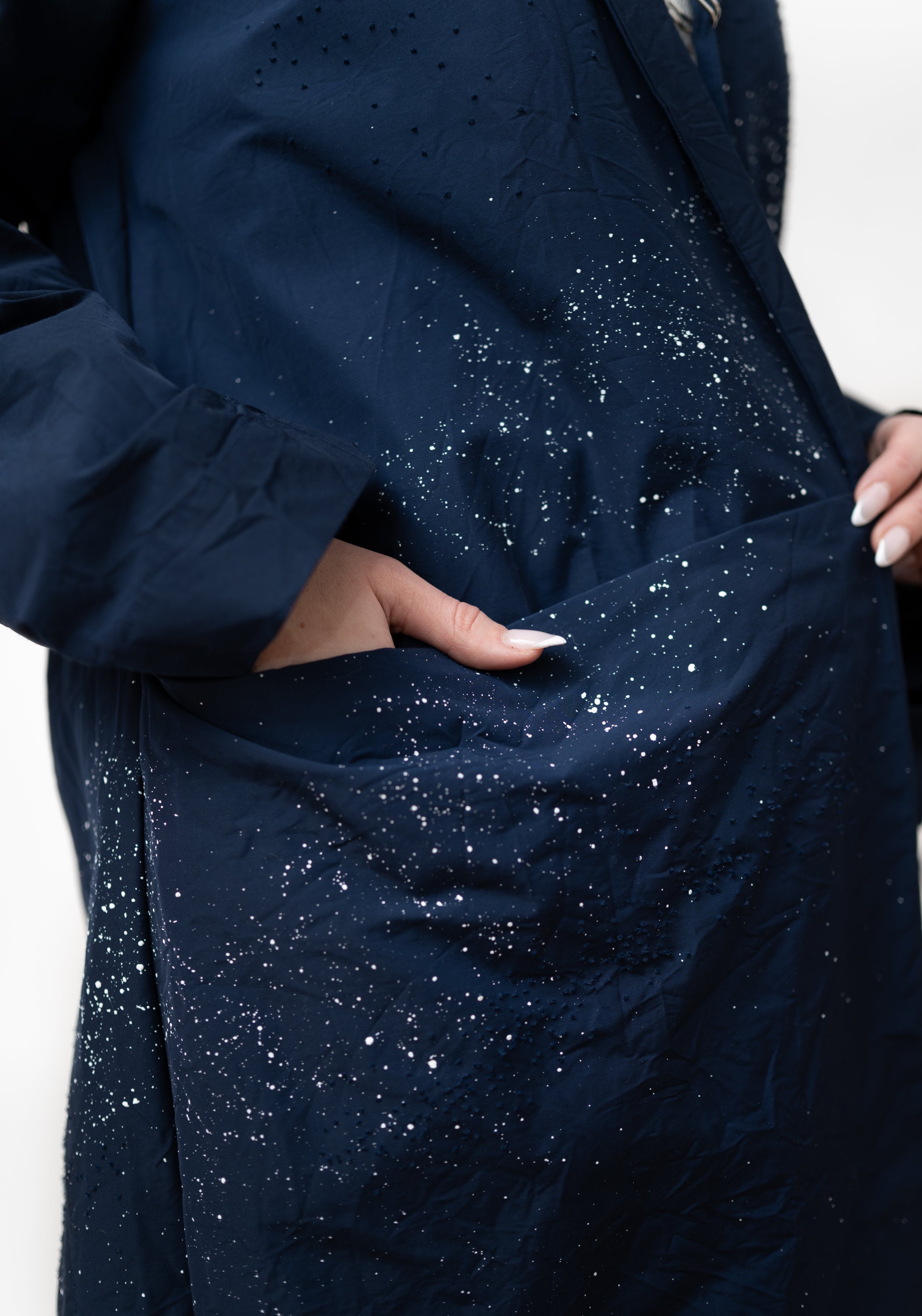 Hand Painted and Textured Duster Jacket