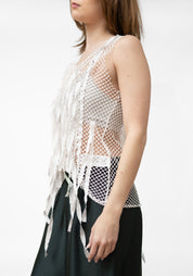 Strips Detail Net Tank Top - December Thieves