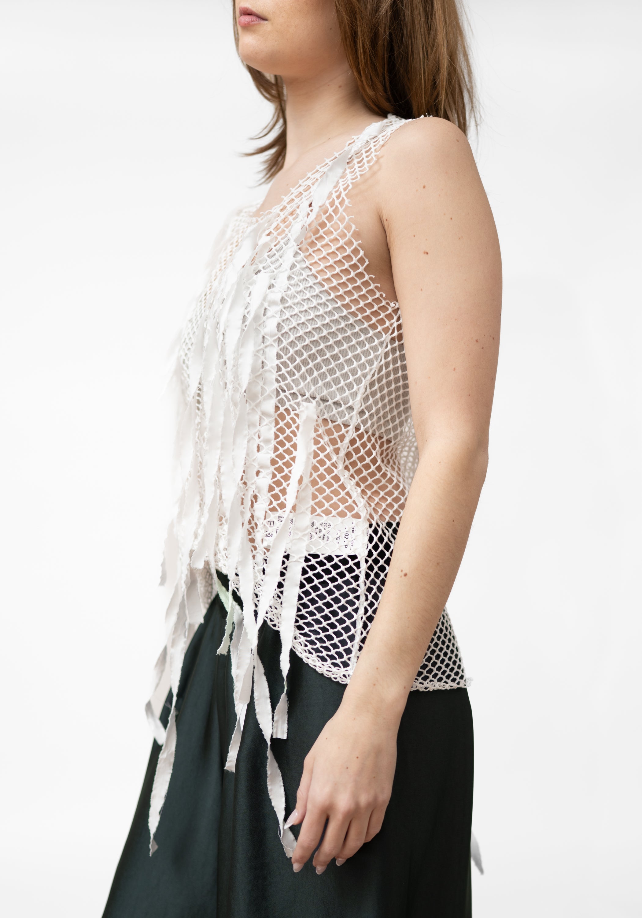 Strips Detail Net Tank Top - December Thieves