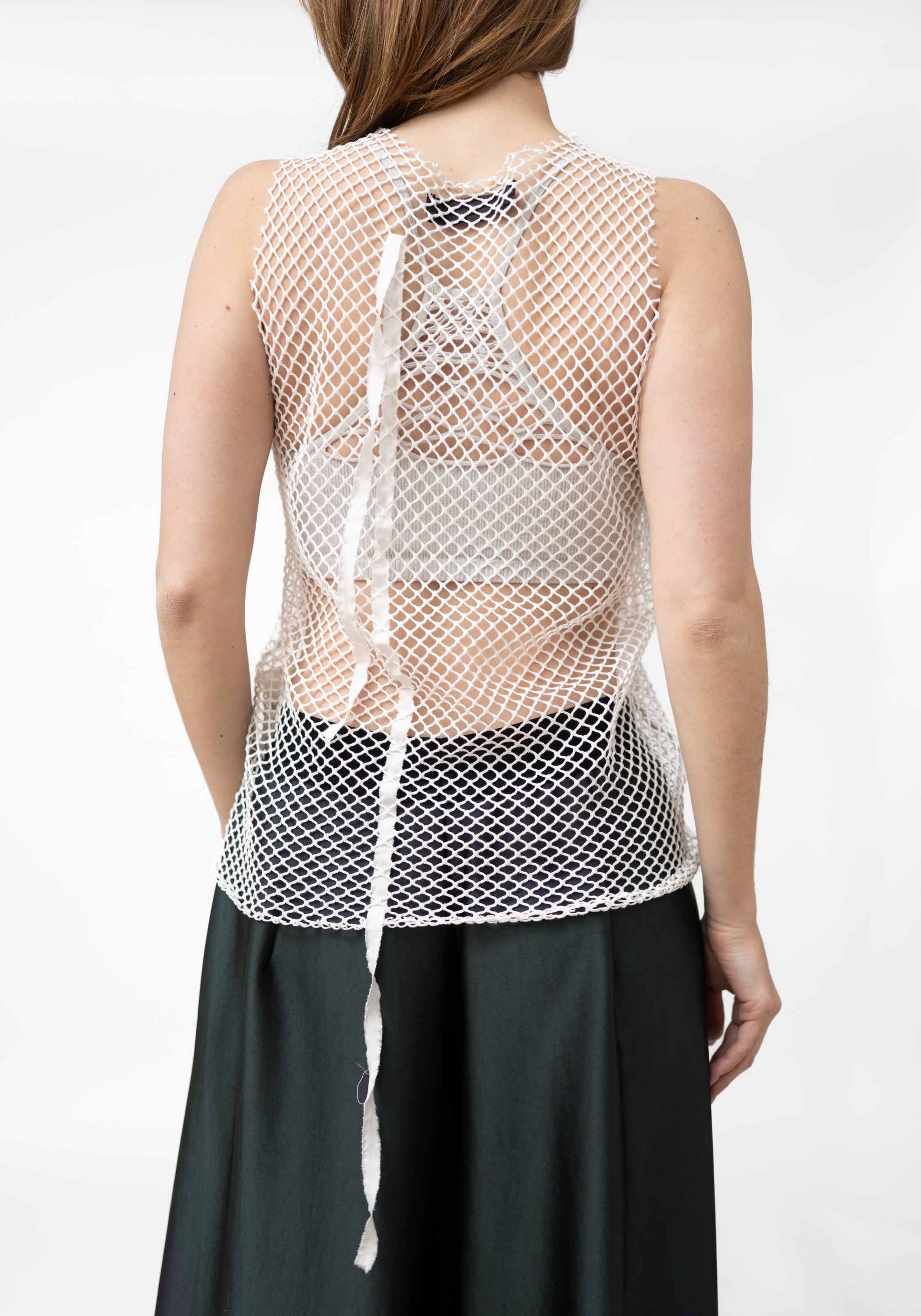 Strips Detail Net Tank Top - December Thieves