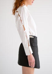 Tie and Slits Detail Blouse