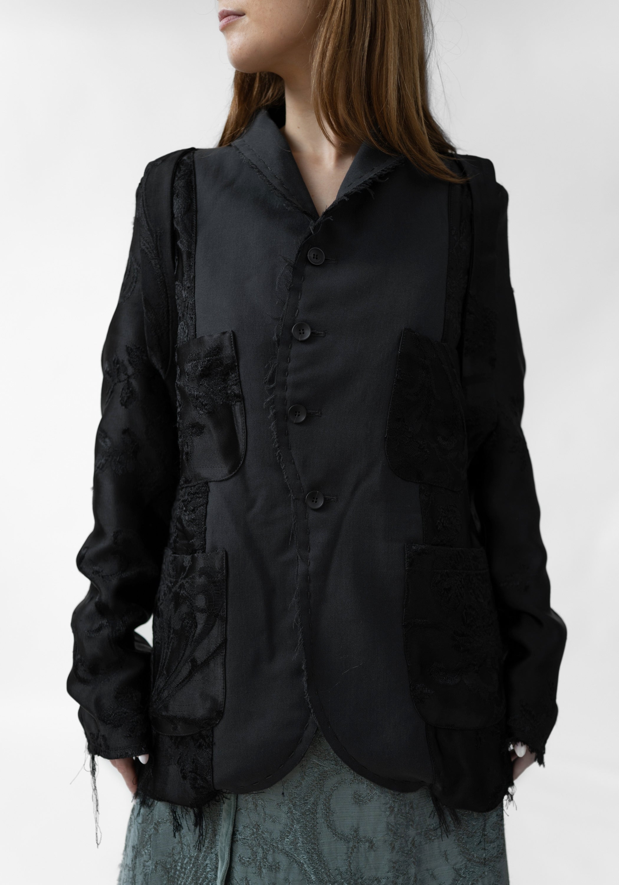 Uriel Reversible Antique Silk And Wool Blazer