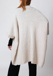 Watts Oversized Drop Shoulder Open Front Knit Cardigan