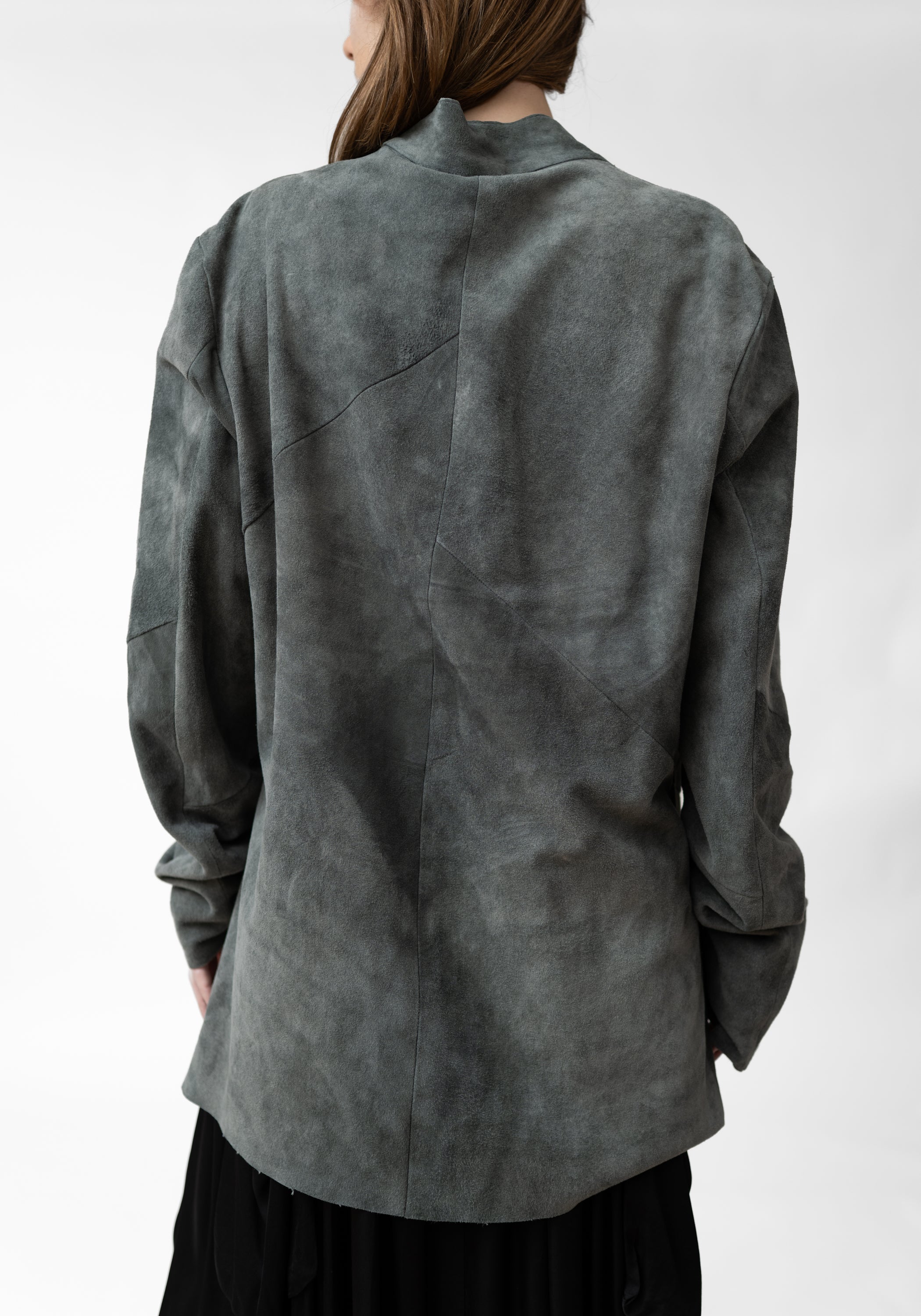 Paneled Suede Jacket