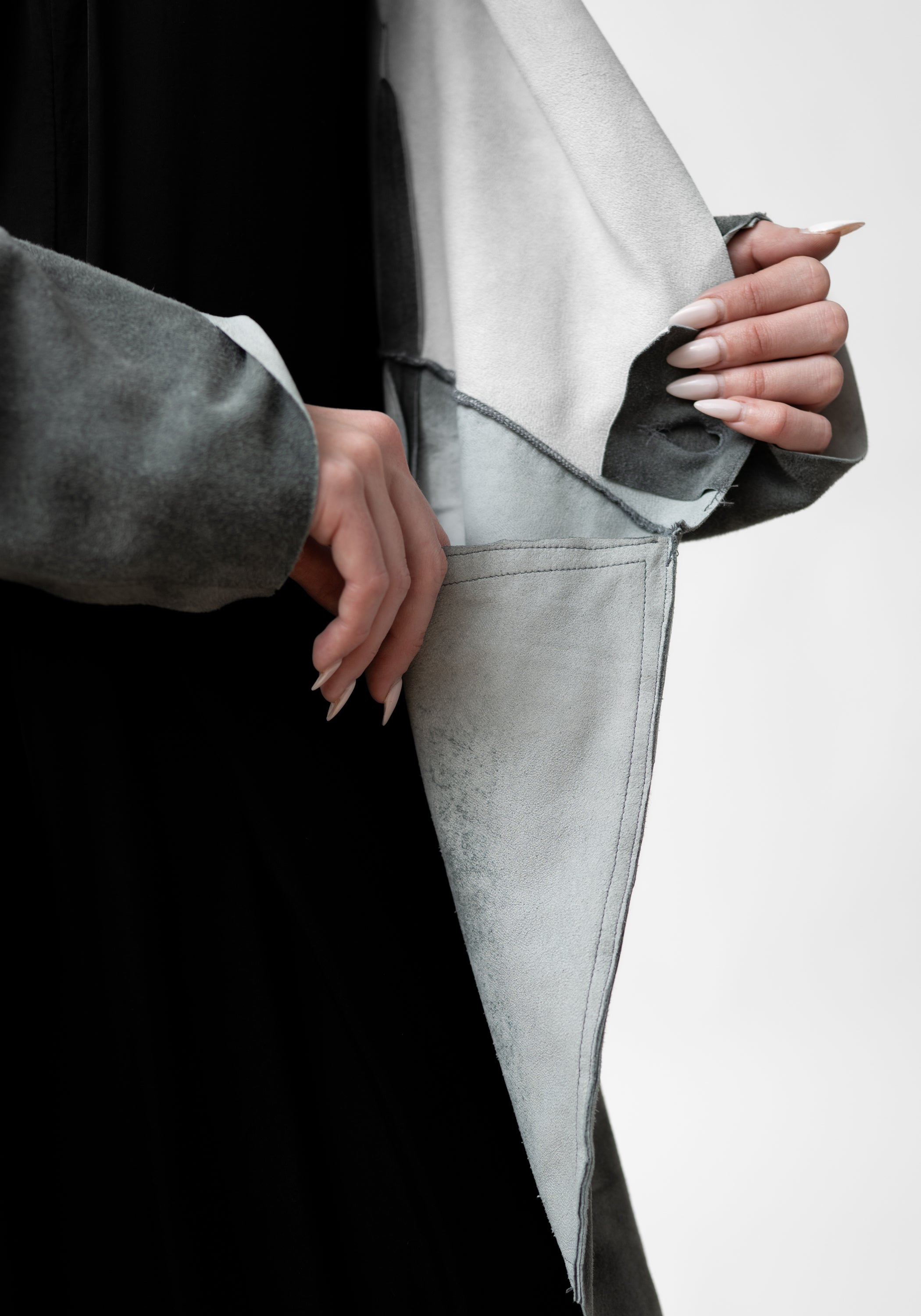 Paneled Suede Jacket