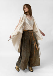 Asymmetric Bow and Tie Details Paneled Vest - December Thieves