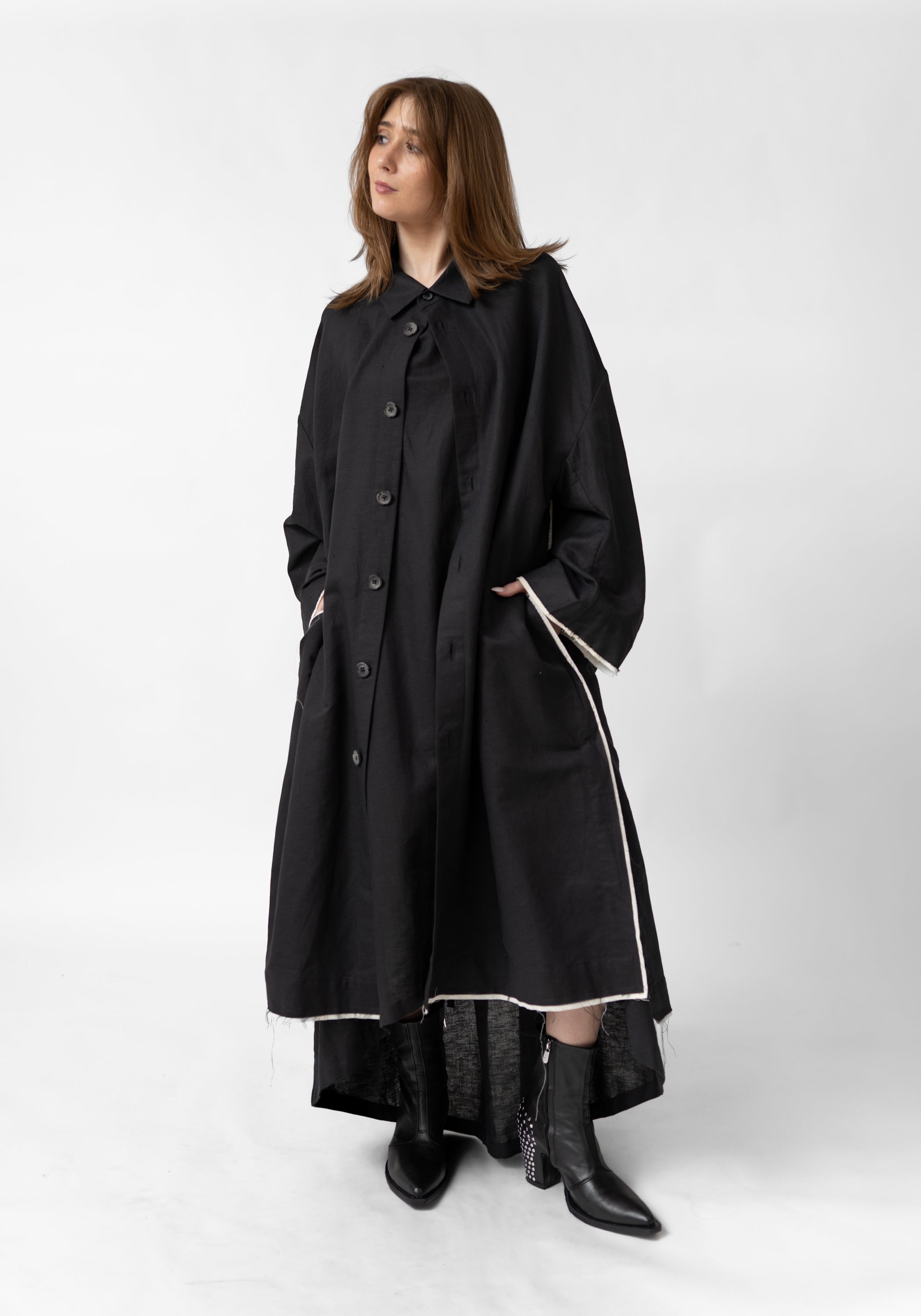 Oversized Contrast Trim Lightweight Jacket - December Thieves