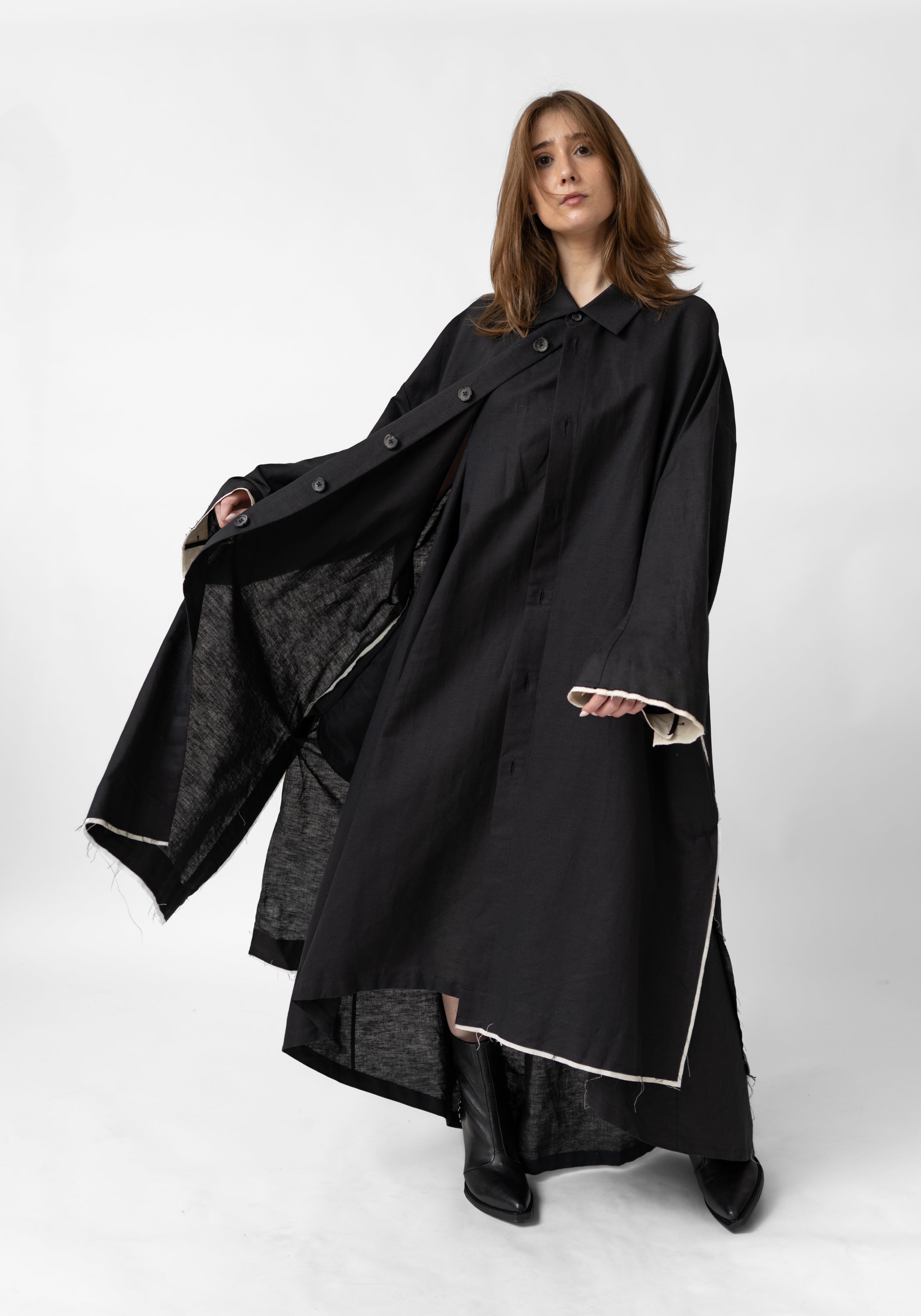 Oversized Contrast Trim Lightweight Jacket - December Thieves