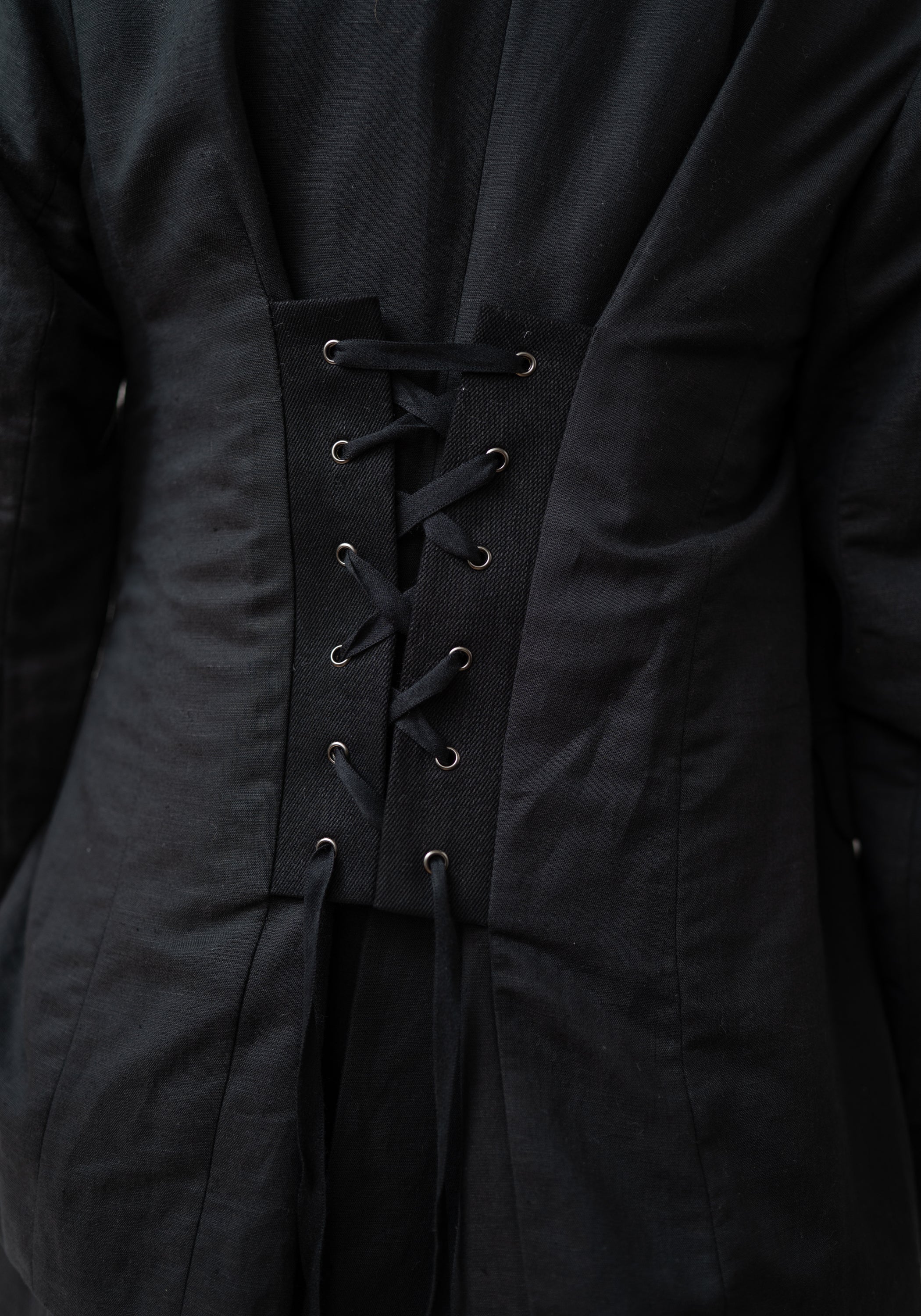 Deconstructed Corset Zip Front Blazer Jacket - December Thieves