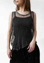 Asymmetric Open Mesh Tank - December Thieves