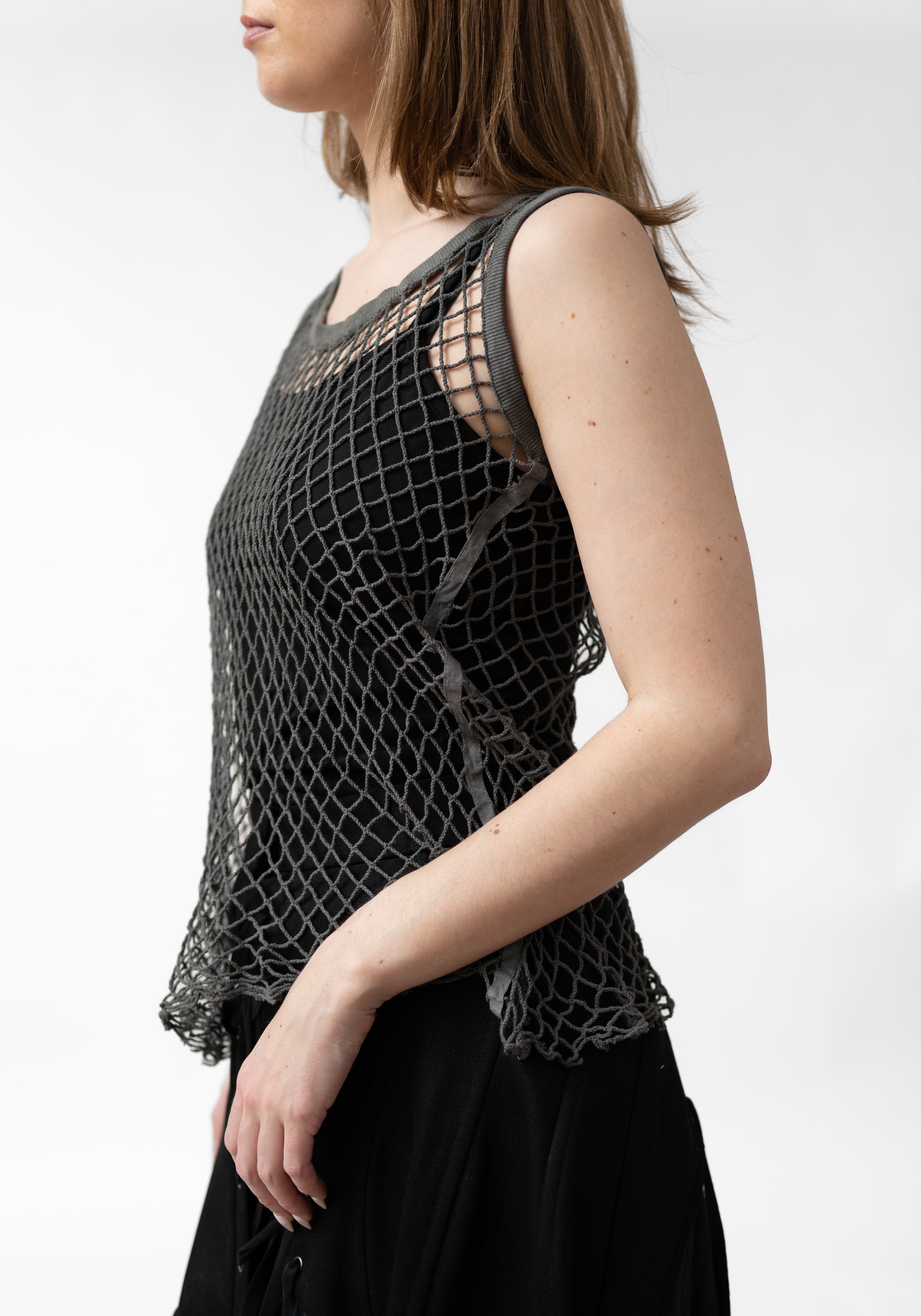 Asymmetric Open Mesh Tank - December Thieves