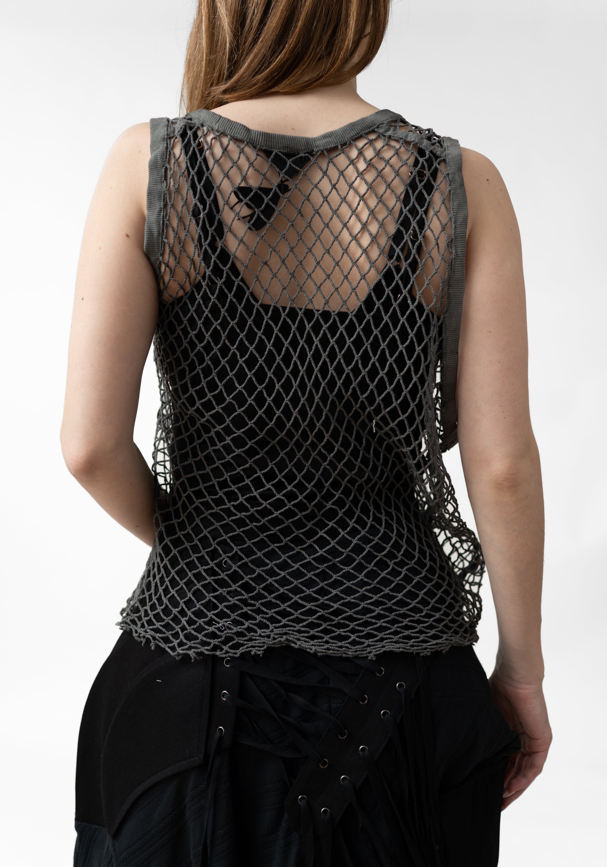 Asymmetric Open Mesh Tank - December Thieves