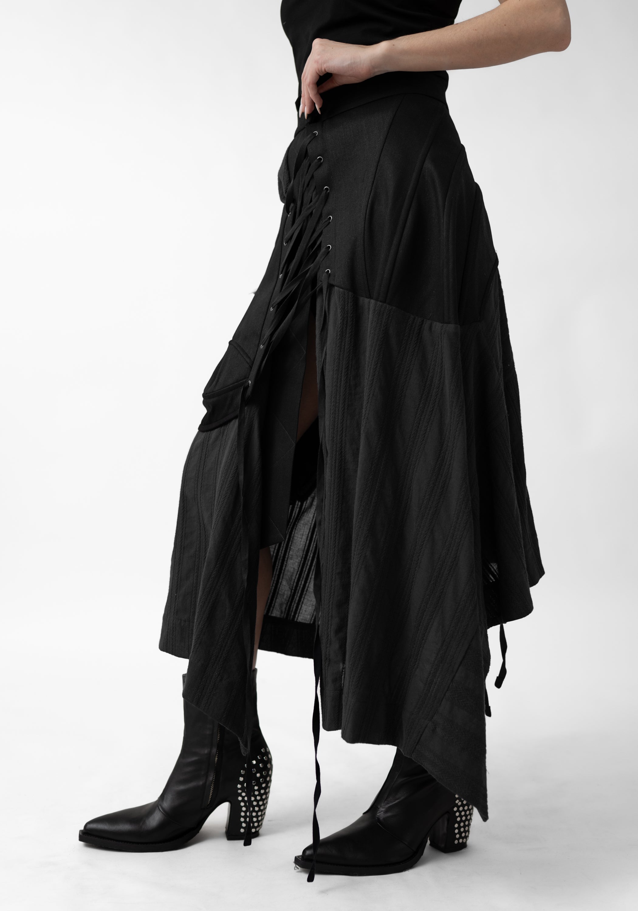 Deconstructed Corset Layered Skirt - December Thieves