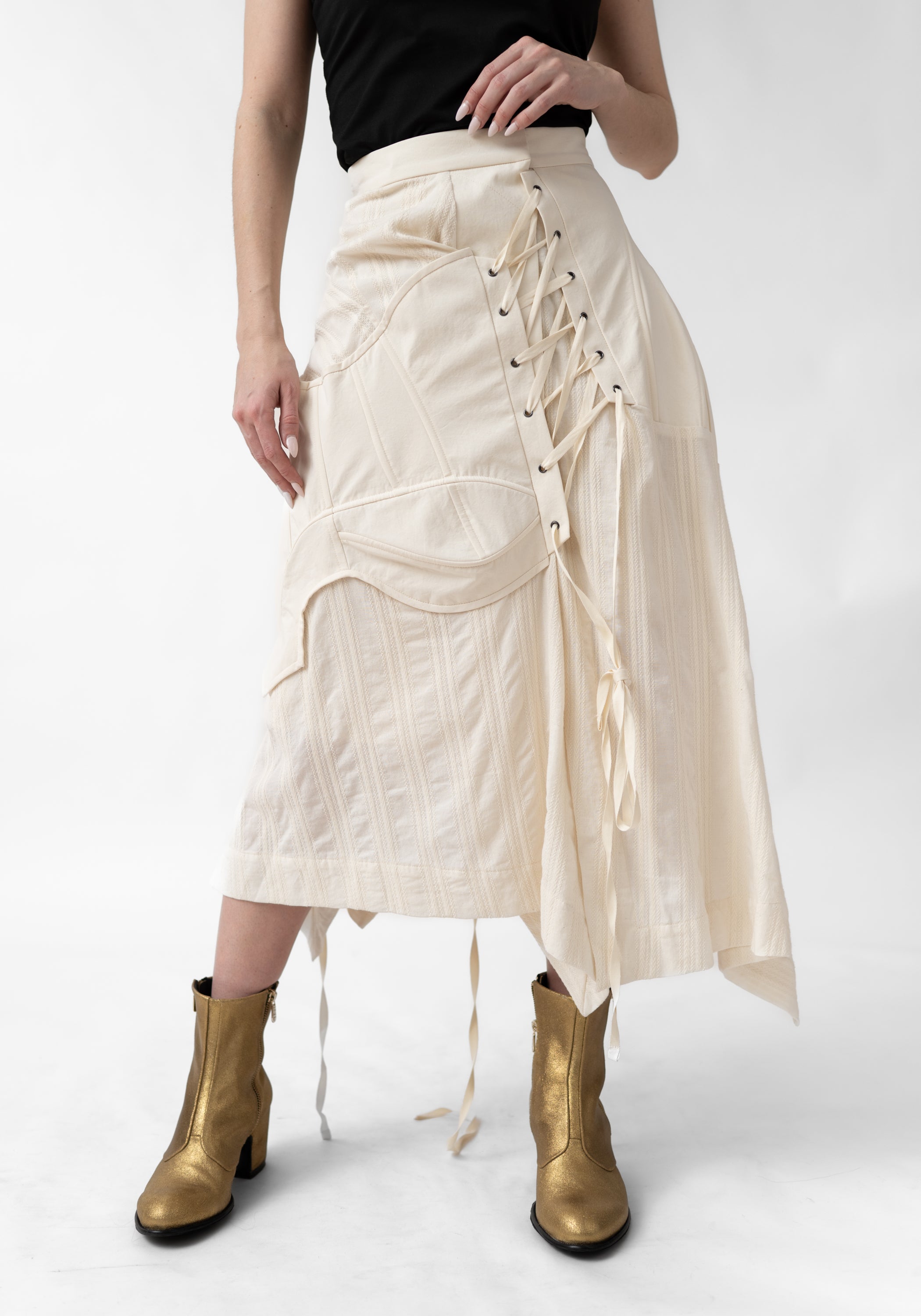 Deconstructed Corset Layered Skirt - December Thieves