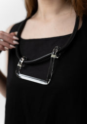 Hand Blown Borosilicate Glass Angles Necklace - December Thieves