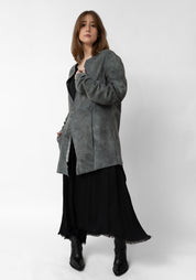 Paneled Suede Jacket