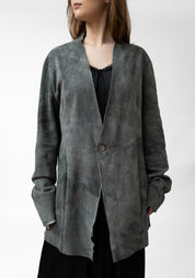 Paneled Suede Jacket