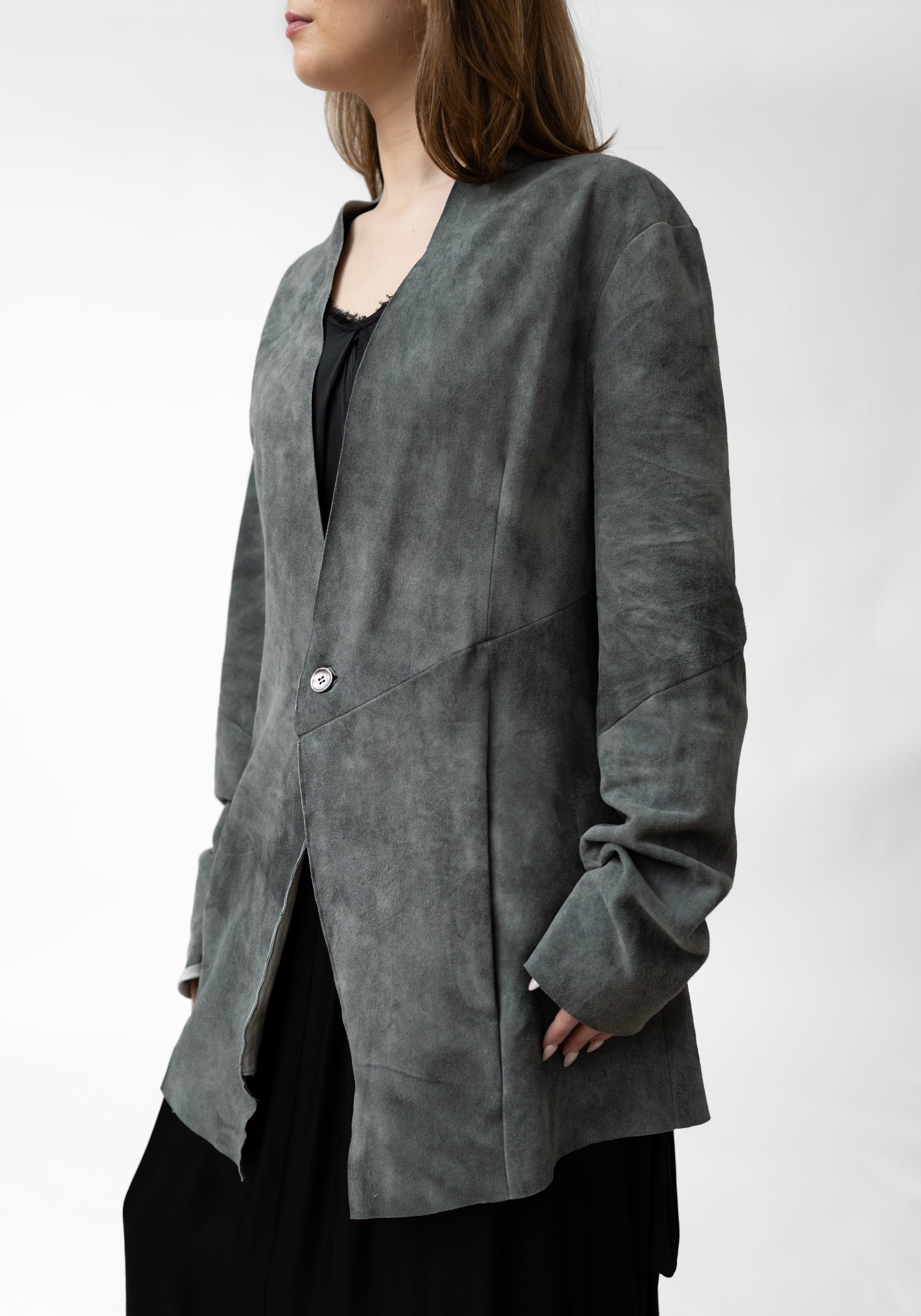 Paneled Suede Jacket