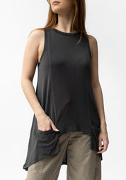 Long Asymmetric Pocket Detail Tank