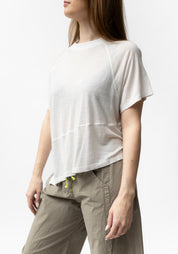 Zip Neck Detail Oversized T-Shirt
