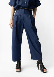 Coated Dart Detail Pants in COBALT, TOAST or BLACK