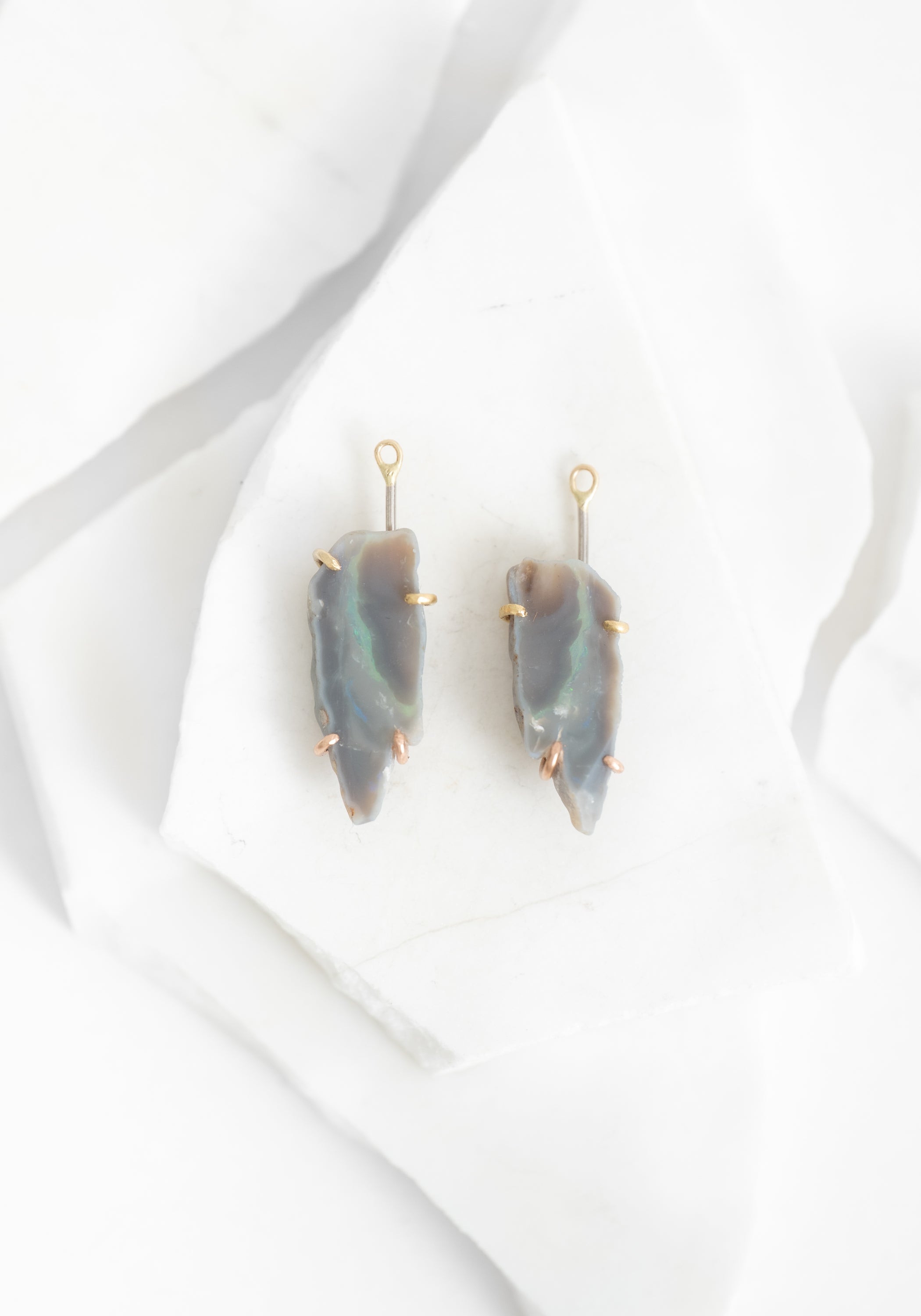 14k-18k Gold Australian Opal Drops