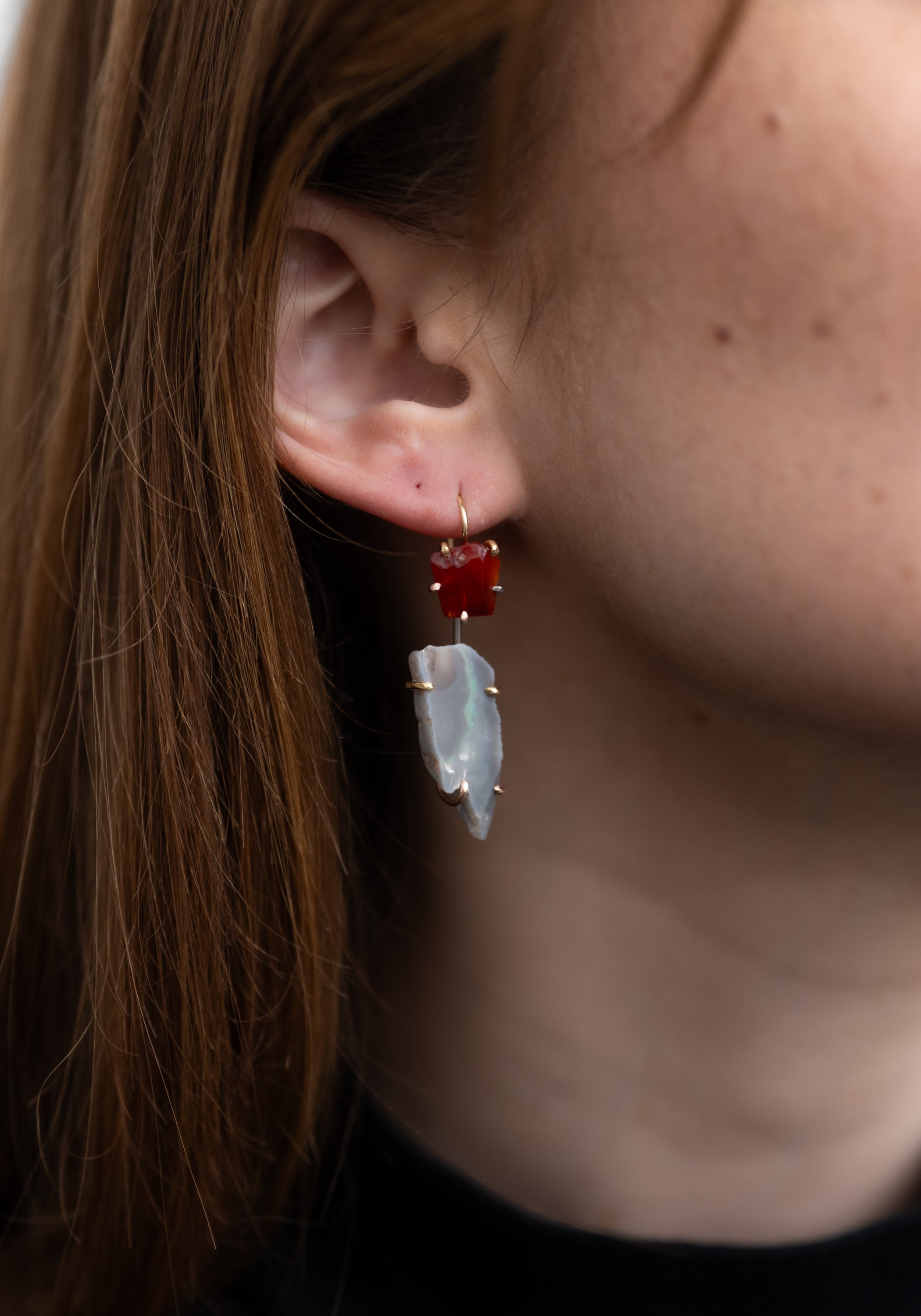 14k-18k Gold Australian Opal Drops